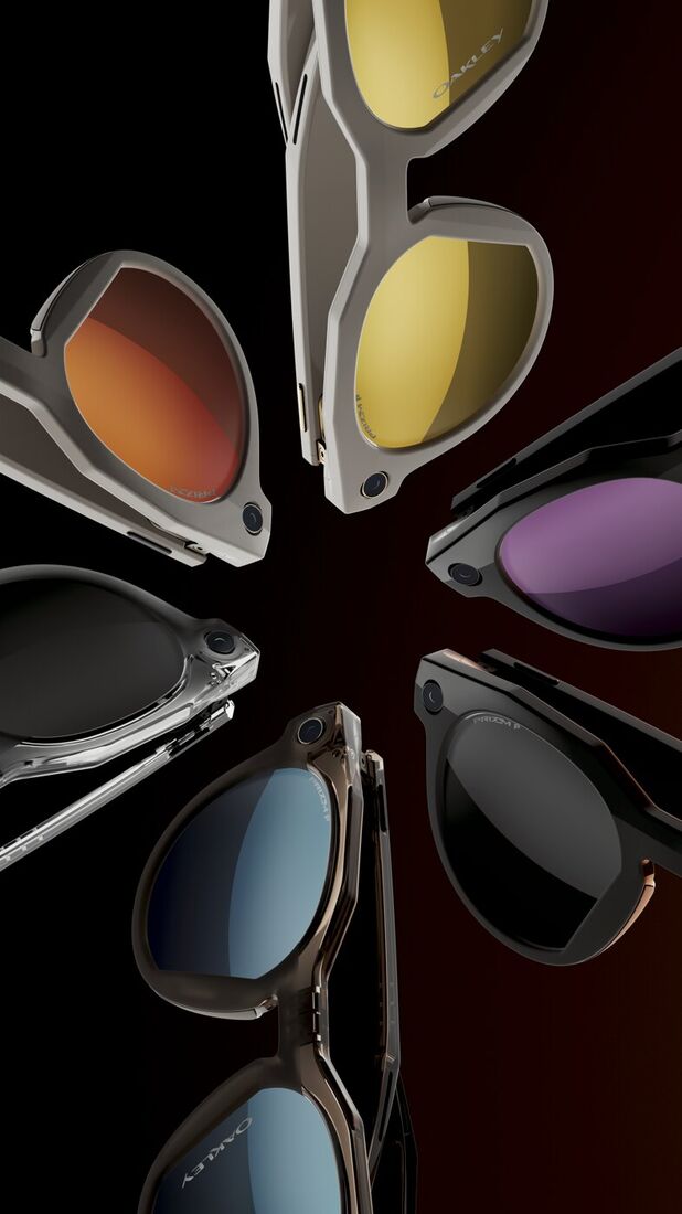Oakley sunglasses fanned out